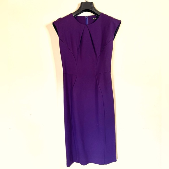 Brooks Brothers Ponte Knit Cap-Sleeve Sheath Dress - Picture 2 of 6